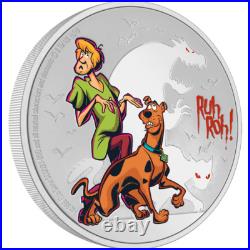 2024 Niue Scooby Doo Ruh Roo Coin Halloween Colorized 1 oz Silver Proof Box/COA