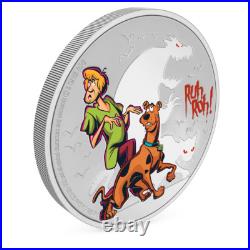 2024 Niue Scooby Doo Ruh Roo Coin Halloween Colorized 1 oz Silver Proof Box/COA