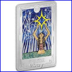 2024 Niue Tarot Card XVII The Star 1 oz Silver Colorized Proof Coin