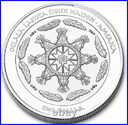 2024 Oglala Lacota Sioux Nation $1 1-oz Silver Story Teller Proof, box, COA 2024 Oglala Lacota Sioux Nation $1 1-oz Silver Story Teller Proof, box, COA