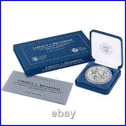 2024-P Proof Liberty & Britannia Silver Medal 1 oz Box OGP & COA
