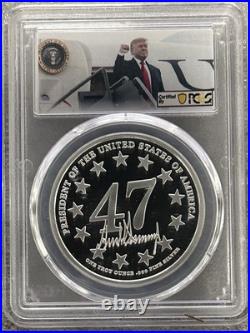 2024 President Trump Victory Silver Medal 1 Troy Oz PCGS Gem Proof BOX5