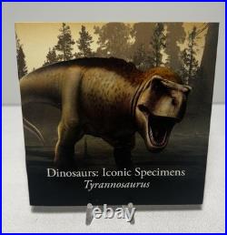 2024 Royal Mint Uk24tr1s 1 Oz Silver Proof T-rex Tyrannosaurus Coin Box Coa