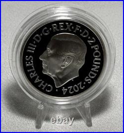 2024 Royal Mint Uk24tr1s 1 Oz Silver Proof T-rex Tyrannosaurus Coin Box Coa