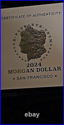 2024-S American Morgan Silver Dollar Proof Coin withBox and COA 2024-S American Morgan Silver Dollar Proof Coin withBox and COA