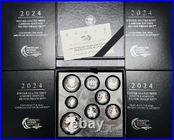 2024 S Limited Edition Silver Proof Set With Original Box & COA. #C1630