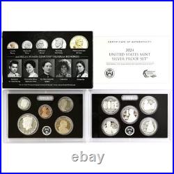 2024 S Proof Set Original Box & COA 10 Coins 99.9% Silver