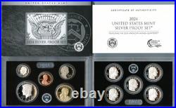 2024 S Proof Set Original Box & COA 10 Coins 99.9% Silver Some Beautiful Toning