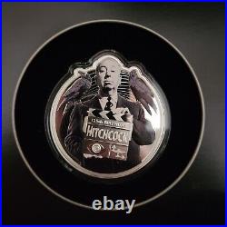 2024 Samoa 125 Years of Alfred Hitchcock 3oz Silver Proof $5 Coin