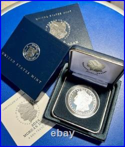 2024 Silver Proof $1 PEACE & MORGAN 2 Coin Set with BOX/COA US MINT S