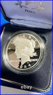 2024 Silver Proof $1 PEACE & MORGAN 2 Coin Set with BOX/COA US MINT S