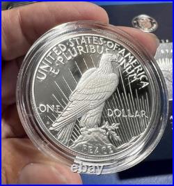 2024 Silver Proof $1 PEACE & MORGAN 2 Coin Set with BOX/COA US MINT S