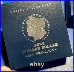 2024 Silver Proof $1 PEACE & MORGAN 2 Coin Set with BOX/COA US MINT S