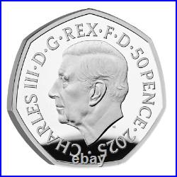 2024 Silver Proof Mary Poppins Coloured 50p Coin Fifty Pence
