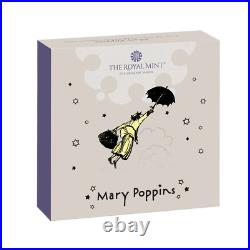 2024 Silver Proof Mary Poppins Coloured 50p Coin Fifty Pence