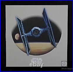 2024 Star Wars TIE Fighter Iconic Vehicles Silver Colour Proof 1 oz Coin Box&COA