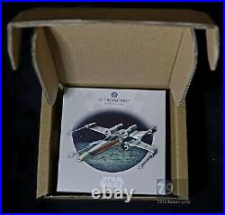 2024 Star Wars X-Wing Iconic Vehicles UK Silver Proof 1 oz Coin Box & COA