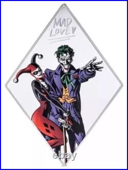 2024 The JOKER & HARLEY QUINN MAD LOVE? NIUE DC 3oz Silver Proof Coin 2024 The JOKER & HARLEY QUINN MAD LOVE? NIUE DC 3oz Silver Proof Coin