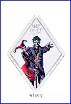2024 The JOKER & HARLEY QUINN MAD LOVE? NIUE DC 3oz Silver Proof Coin 2024 The JOKER & HARLEY QUINN MAD LOVE? NIUE DC 3oz Silver Proof Coin