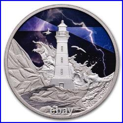 2024 Tuvalu 1 oz Silver Proof Electric Sky (with Box & COA)