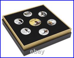 2024 Tuvalu James Bond Sean Connery 4 oz Silver Proof Seven Coin Collection