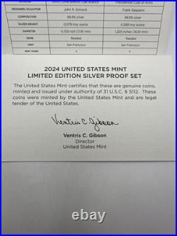 2024 US Mint American Women Limited Edition Silver Proof Set with OGP Box & COA