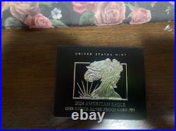 2024-W Proof $1 American Silver Eagle Box, OGP & COA 2024-W Proof $1 American Silver Eagle Box, OGP & COA