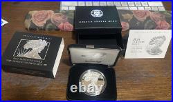 2024-W Proof $1 American Silver Eagle Box, OGP & COA 2024-W Proof $1 American Silver Eagle Box, OGP & COA