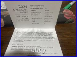 2024-W Proof $1 American Silver Eagle Box, OGP & COA 2024-W Proof $1 American Silver Eagle Box, OGP & COA
