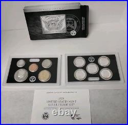 2024s Us Mint Silver Proof Set Deep Cameo 10 Coins Box/coa