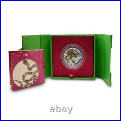 2025 1 oz Proof Macau Silver Lunar Snake Coin (Box, CoA)