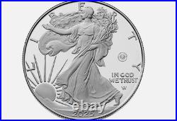 2025 American Eagle One Ounce Silver Proof Coin (W) Privy Mark with COA & Box