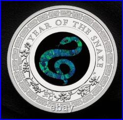 2025 Australia Opal SNAKE Lunar Year of the SNAKE 1 oz Silver Proof BOX COA NEW