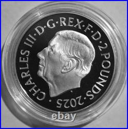 2025 BRITANNIA 2 POUNDS CHARLES III 1oz SILVER PROOF COIN OGP DISPLAY BOX & COA 2025 BRITANNIA 2 POUNDS CHARLES III 1oz SILVER PROOF COIN OGP DISPLAY BOX & COA