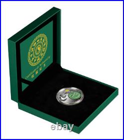 2025 Burundi Lunar Year of the Snake 2 oz Silver Proof Coin withJade Insert