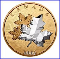 2025 Canada MAPLE LEAVES IN MOTION 5 oz Silver Proof Coin BOX COA Mintage 2000