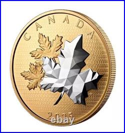 2025 Canada MAPLE LEAVES IN MOTION 5 oz Silver Proof Coin BOX COA Mintage 2000