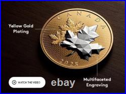 2025 Canada MAPLE LEAVES IN MOTION 5 oz Silver Proof Coin BOX COA Mintage 2000