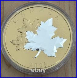 2025 Canada MAPLE LEAVES IN MOTION 5 oz Silver Proof Coin BOX COA Mintage 2000