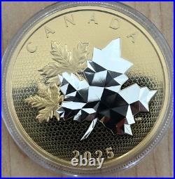 2025 Canada MAPLE LEAVES IN MOTION 5 oz Silver Proof Coin BOX COA Mintage 2000