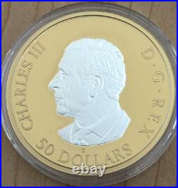 2025 Canada MAPLE LEAVES IN MOTION 5 oz Silver Proof Coin BOX COA Mintage 2000