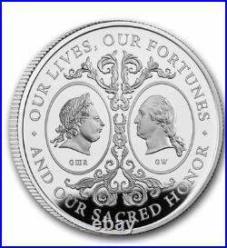 2025 Great Britain The Two Georges 1 oz Silver Proof BOX COA First Rel NGC PF70