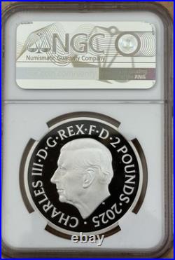 2025 Great Britain The Two Georges 1 oz Silver Proof BOX COA First Rel NGC PF70