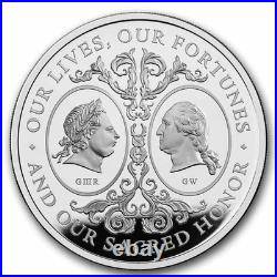 2025 Great Britain UK The Two Georges 1 oz Silver Proof BOX COA Mintage 2000 NEW