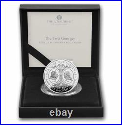 2025 Great Britain UK The Two Georges 1 oz Silver Proof BOX COA Mintage 2000 NEW