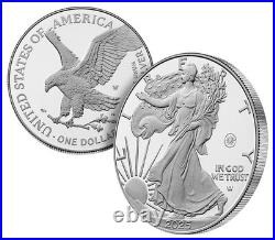 2025 Laser Engraved American Eagle One Ounce Silver Proof Coin SEALED Box