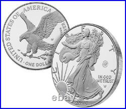 2025 Laser Engraved American Eagle One Ounce Silver Proof Coin Sealed Box