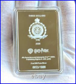 2025 Niue $3 Harry Potter And The Chamber Of Secrets 2 oz Silver Colorized Coin 2025 Niue $3 Harry Potter And The Chamber Of Secrets 2 oz Silver Colorized Coin