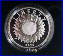2025 P U. S. Mint American Liberty Silver Proof Medal with Box & COA