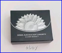 2025 P U. S. Mint American Liberty Silver Proof Medal with Box & COA